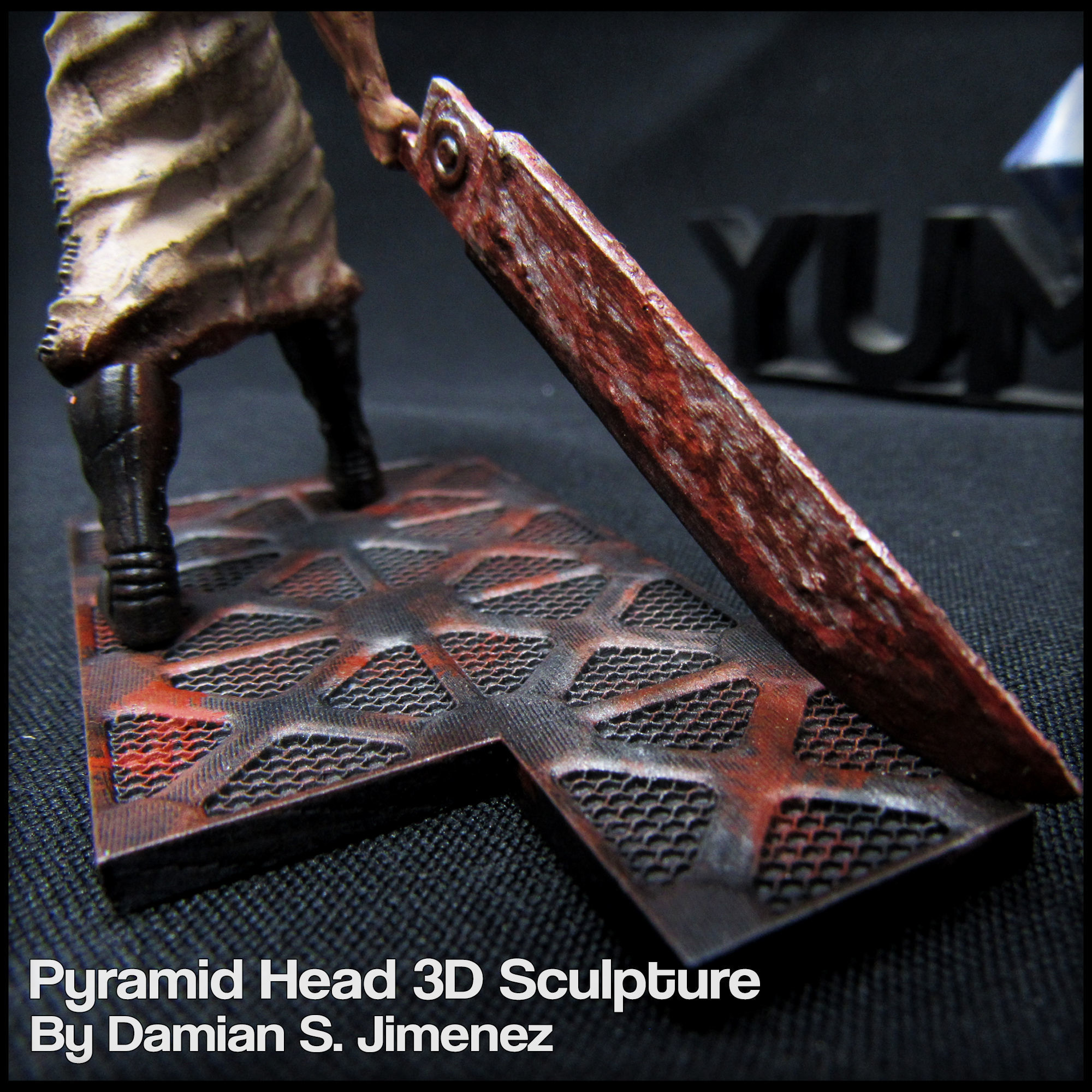 Pyramid Head Silent Hill Character Sculpture 3D print model_7