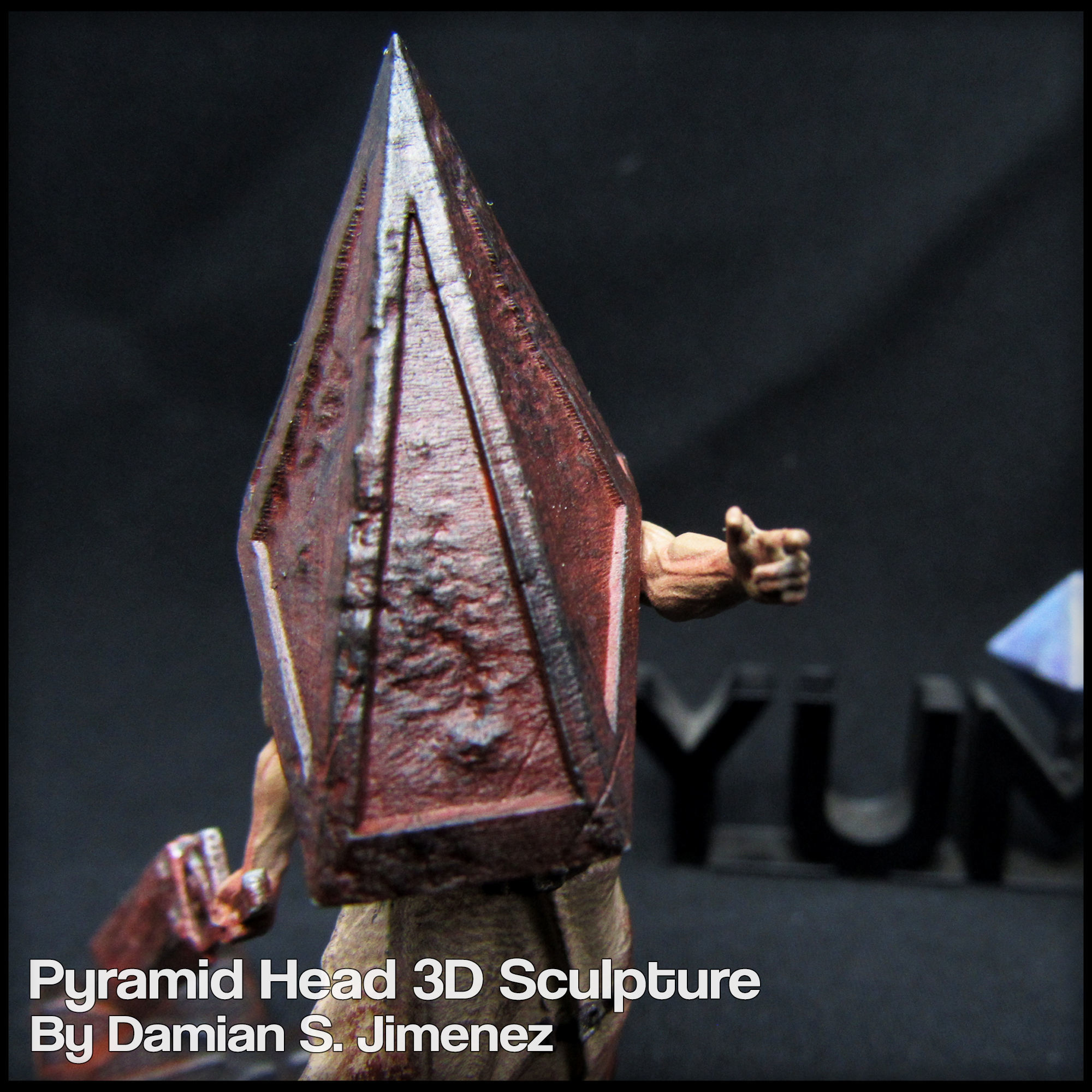 Pyramid Head Silent Hill Character Sculpture 3D print model_14