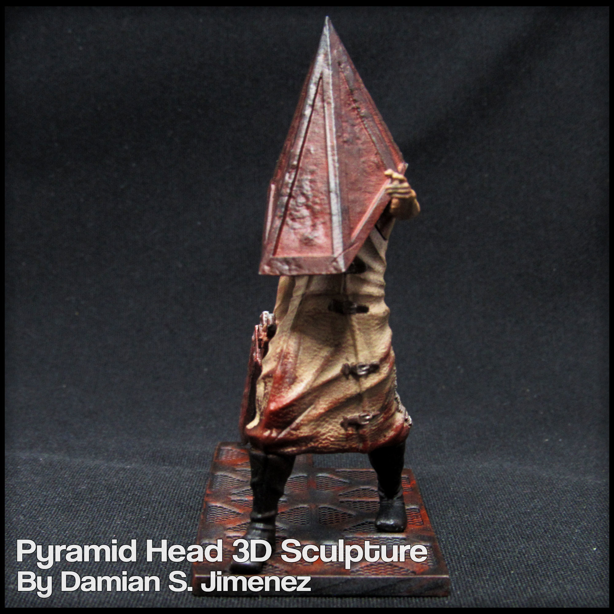 Pyramid Head Silent Hill Character Sculpture 3D print model_6