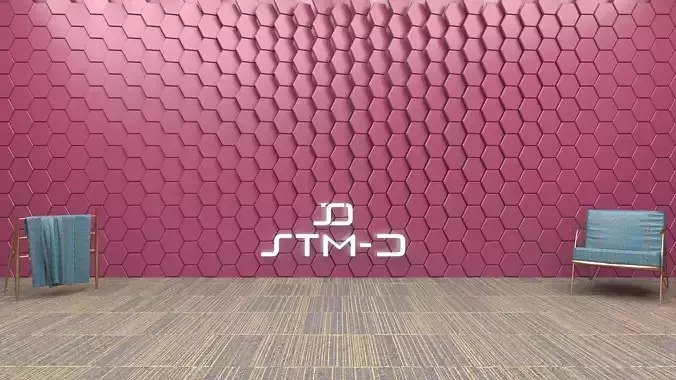 STM-D hexagon wall parametric model 120 3D model