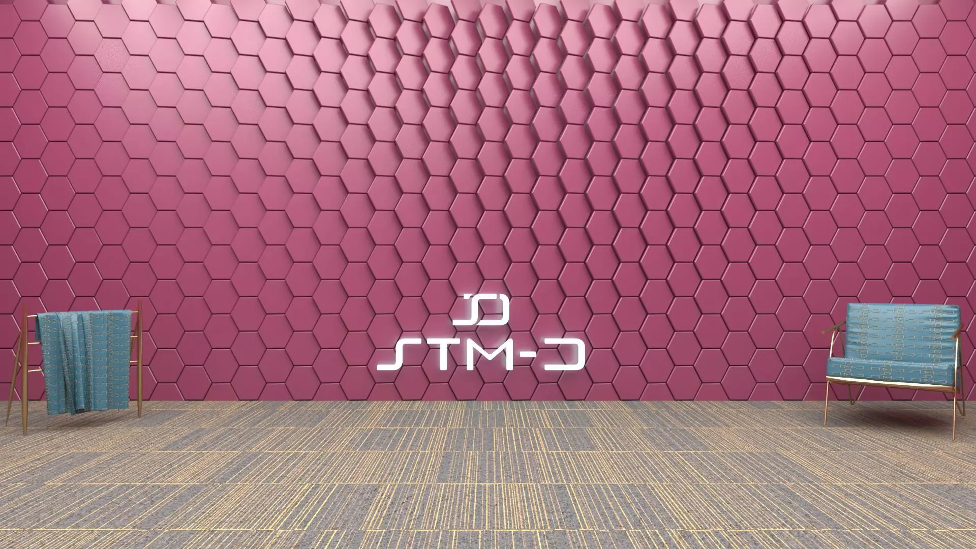 STM-D hexagon wall parametric model 120 3D model