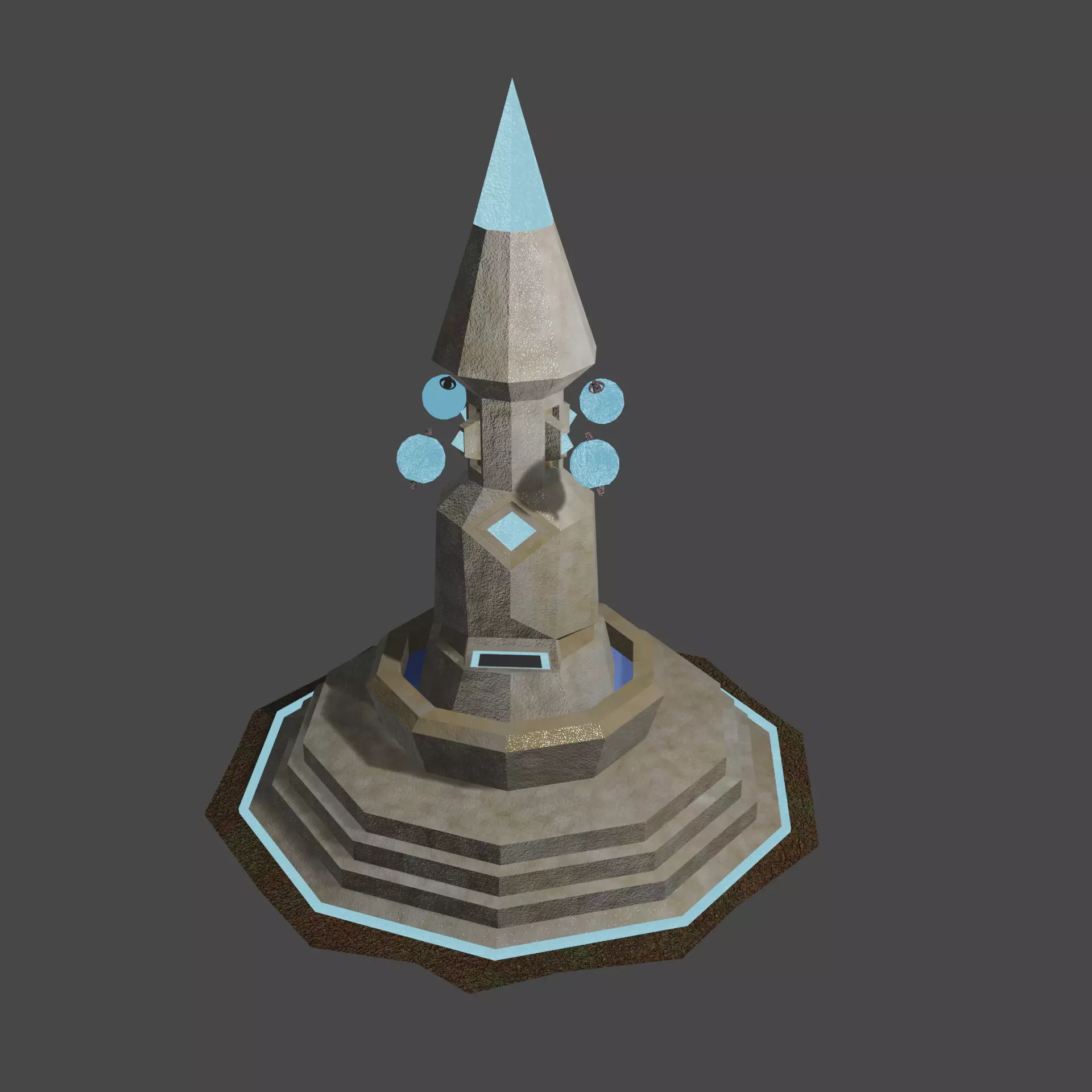 Statue 01 Free low-poly 3D model_0