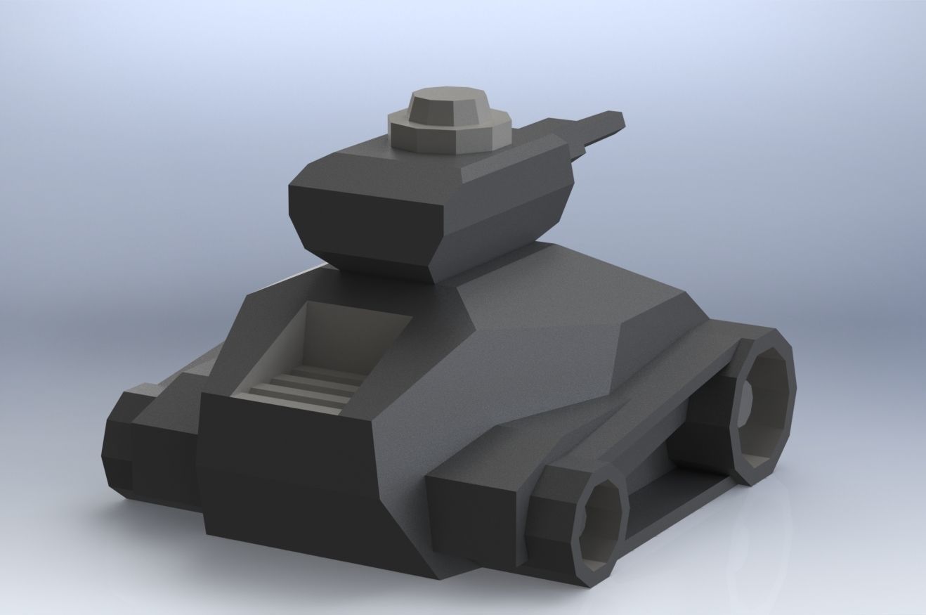 TANKE toy tank 3D model_14