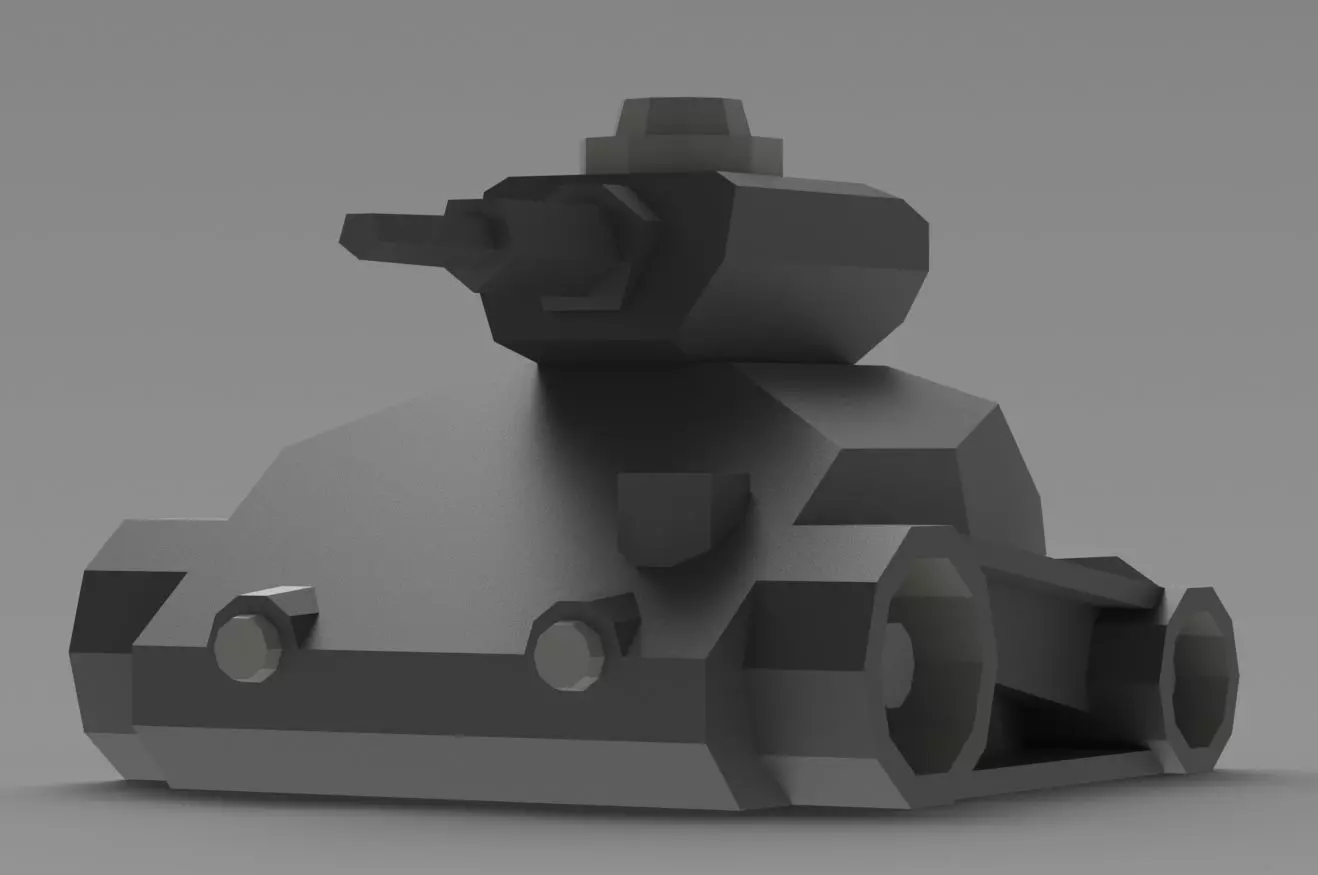 TANKE toy tank 3D model_0