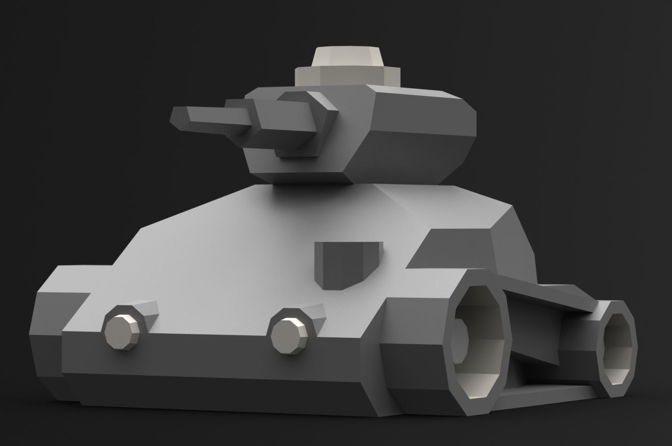 TANKE toy tank 3D model_8