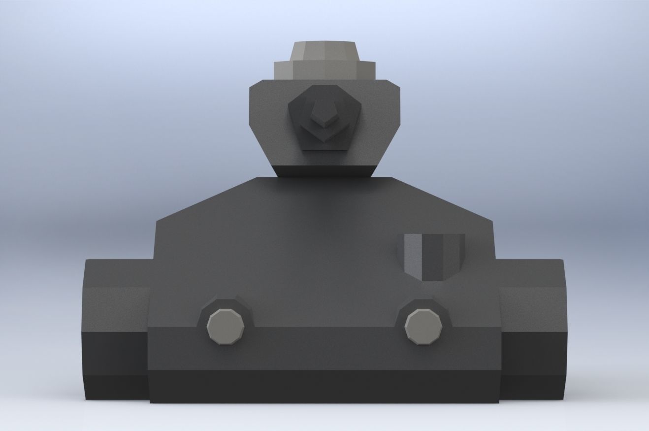TANKE toy tank 3D model_1