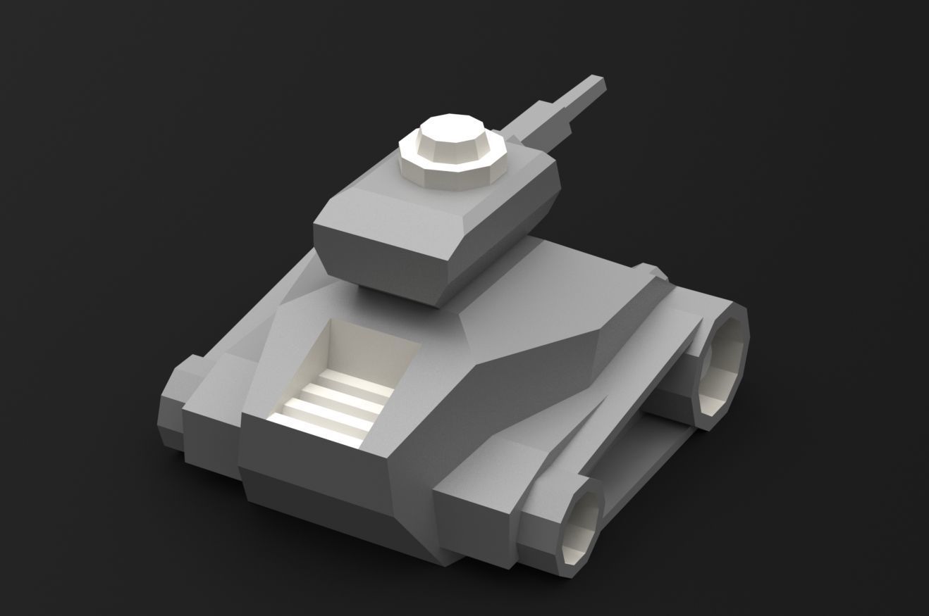 TANKE toy tank 3D model_11
