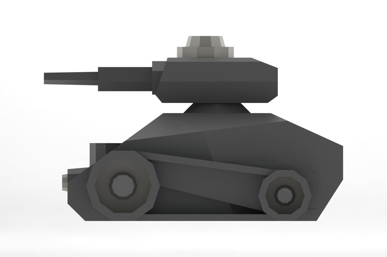 TANKE toy tank 3D model_4