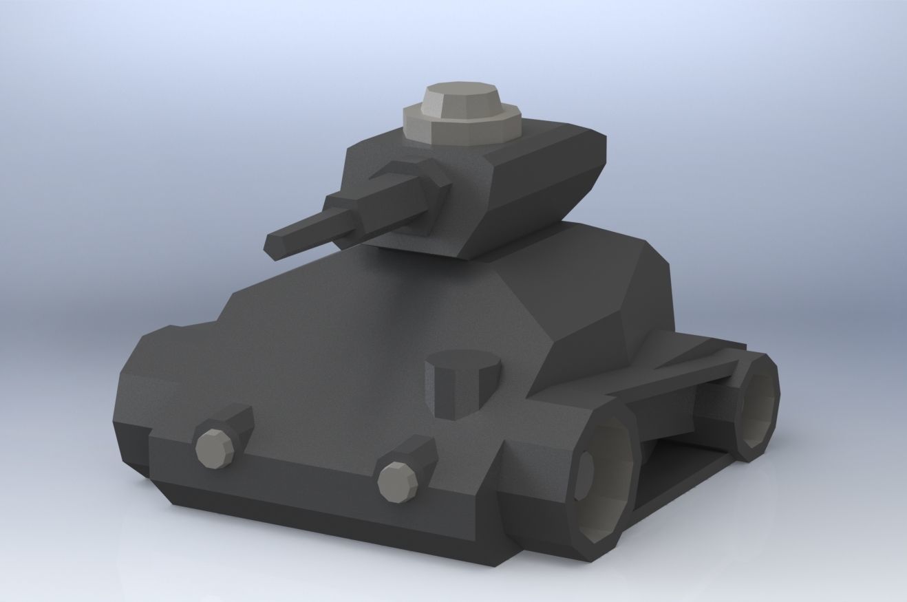 TANKE toy tank 3D model_2