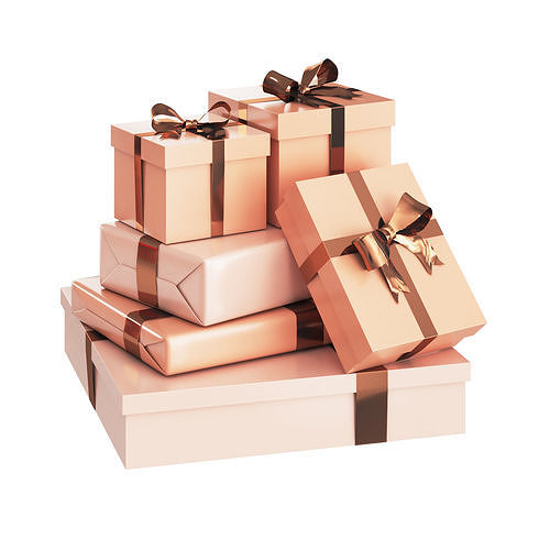 Presents and Gift Boxes 3D model