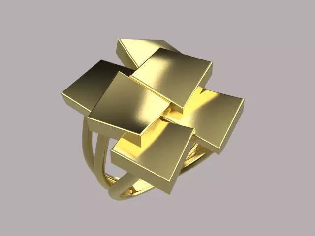 woman simple ring r00094 3D print model