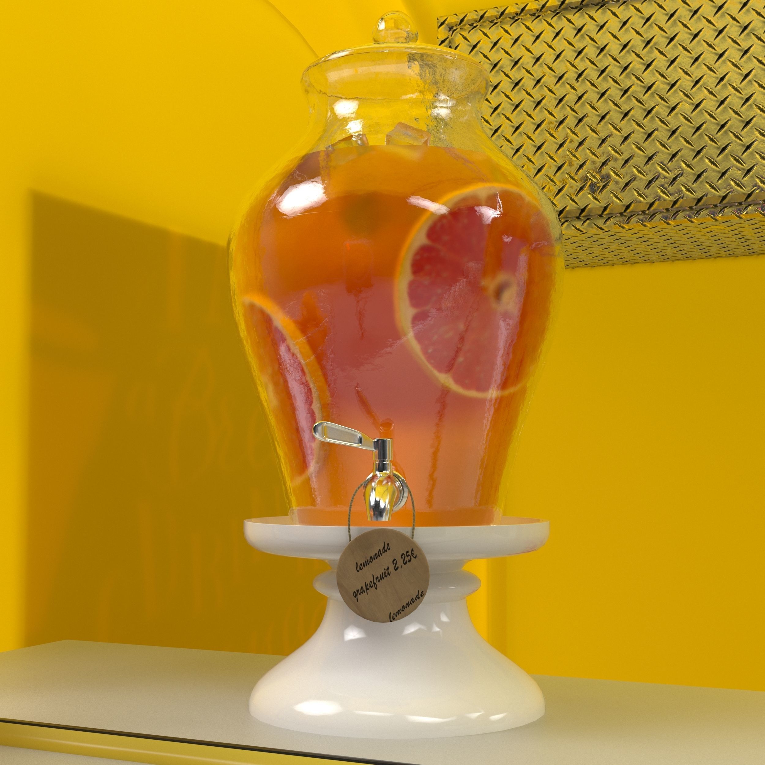 Lemonade truck 3D model_9