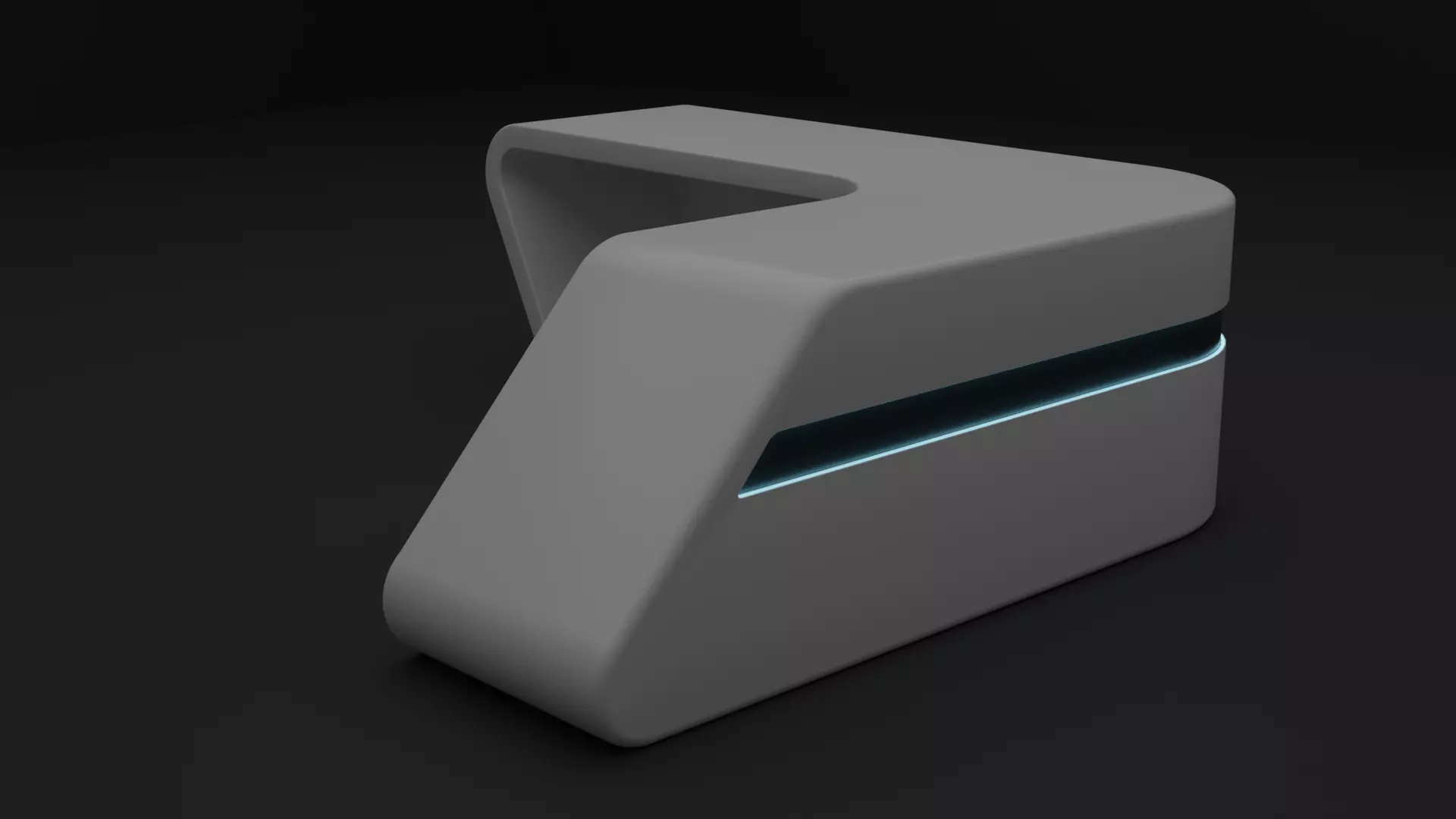 Modern desktop 3D model_0