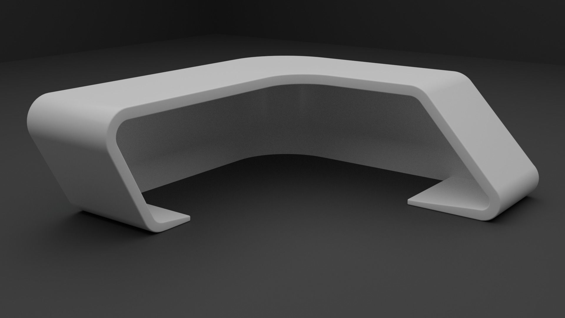 Modern desktop 3D model_2