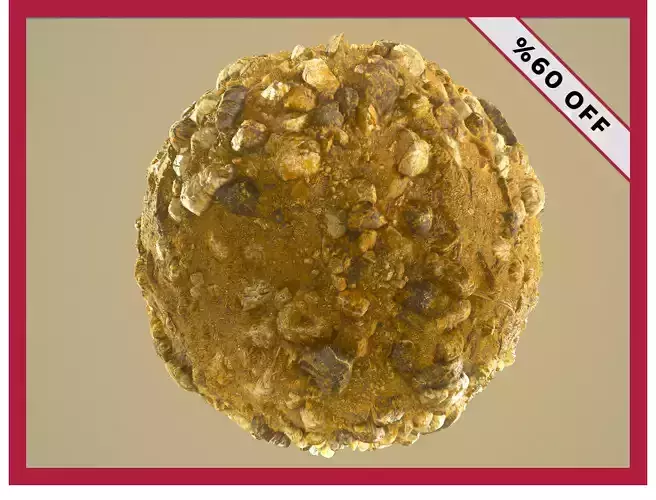 Stylized PBR Rock Ground Terrain Seamless Material Texture