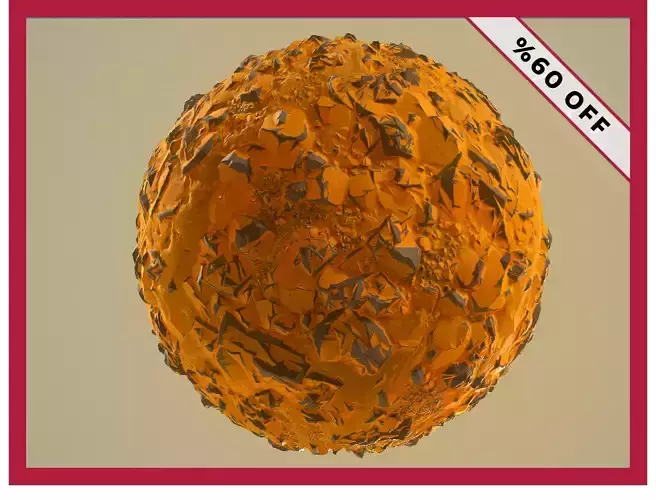 Stylized PBR Rock Ground Terrain Seamless Material Texture