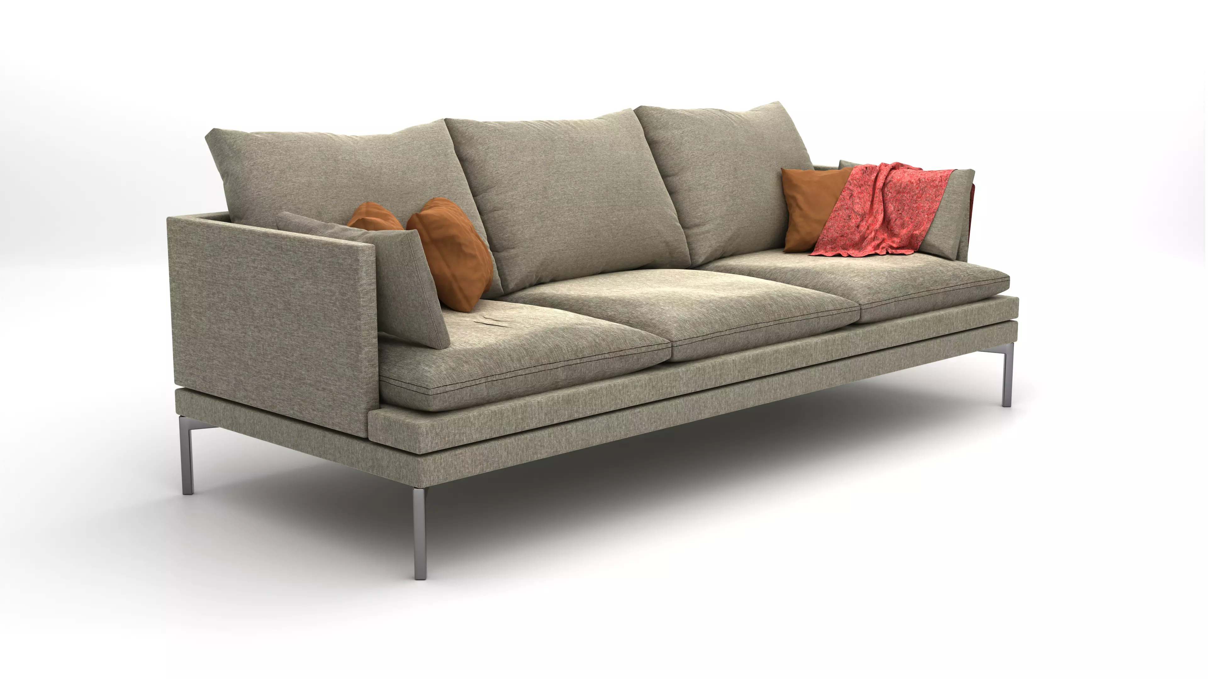 Sofa 3 lugares Free 3D model_0