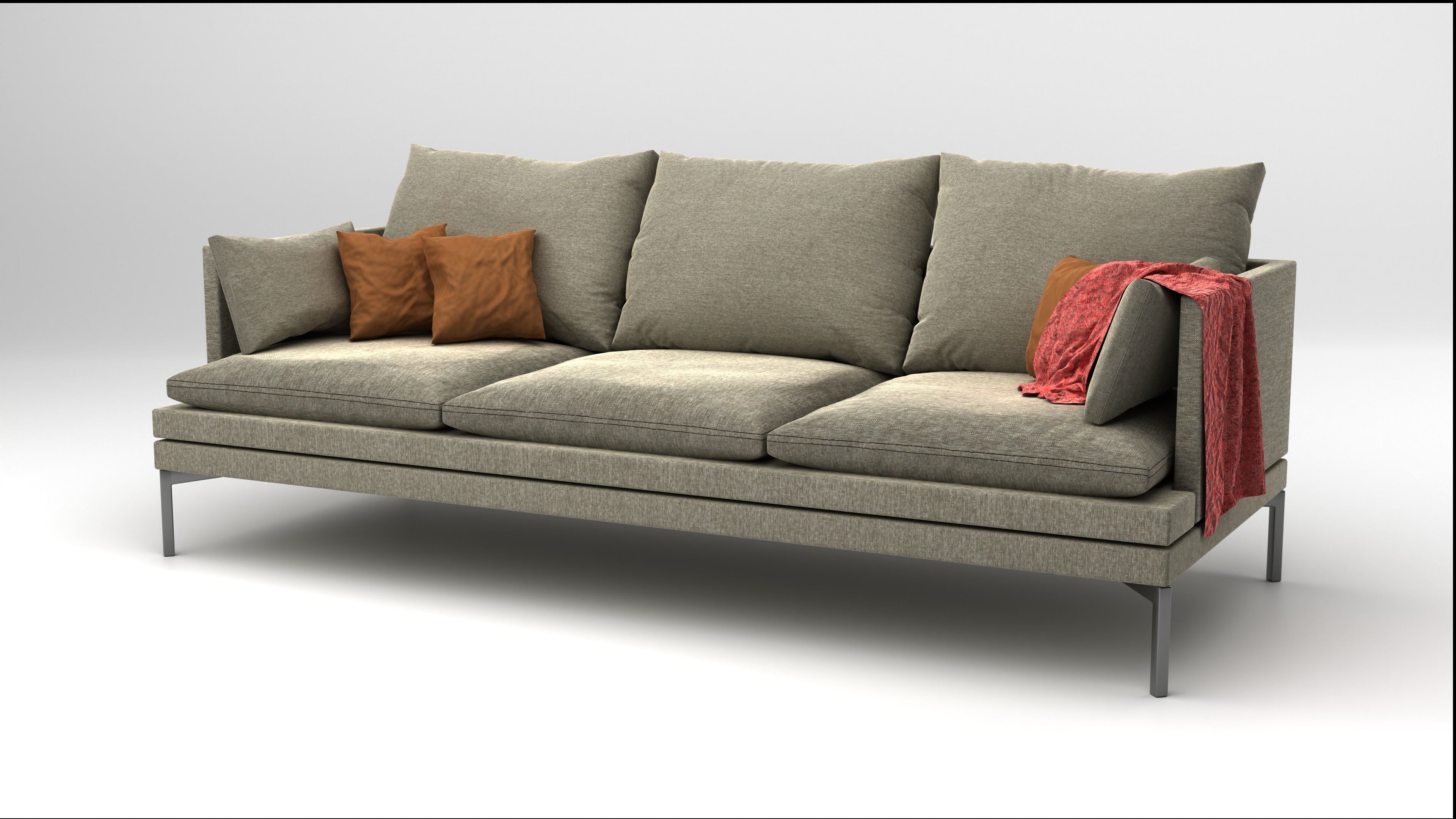 Sofa 3 lugares Free 3D model_4