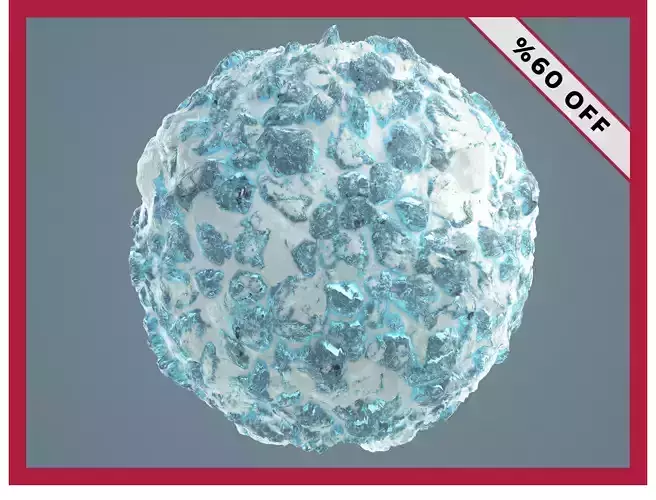 Stylized Snow Ice Seamless PBR Texture Pack Texture 