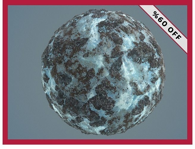 Stylized Snow Ice Seamless PBR Texture Pack Texture  Texture