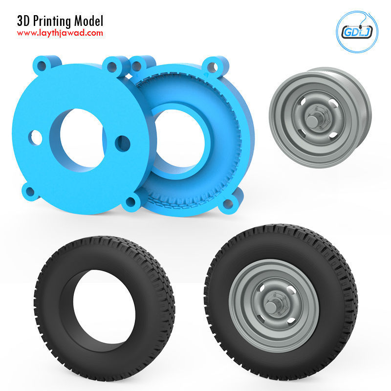 Vehicle Tire Mold 3D print model_3
