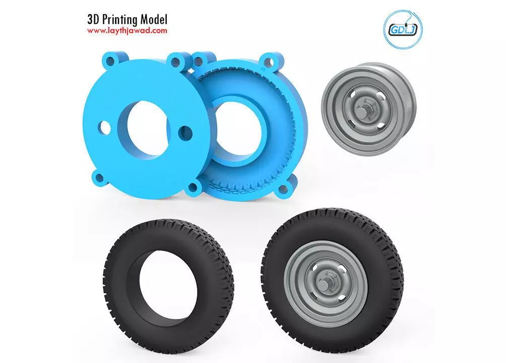 Vehicle Tire Mold 3D print model_0