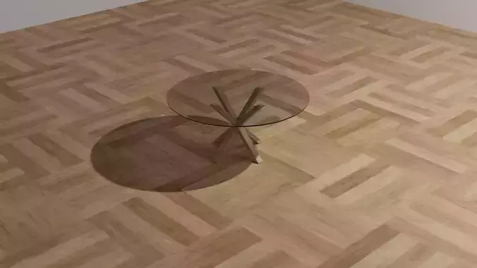 Glass table 3D model