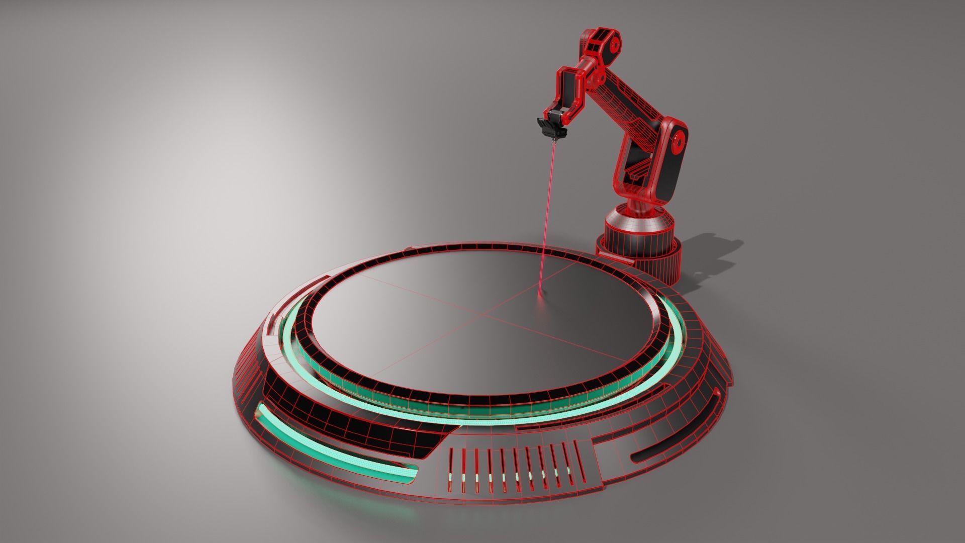 Sci-fi Laser Cutter 3D model_8