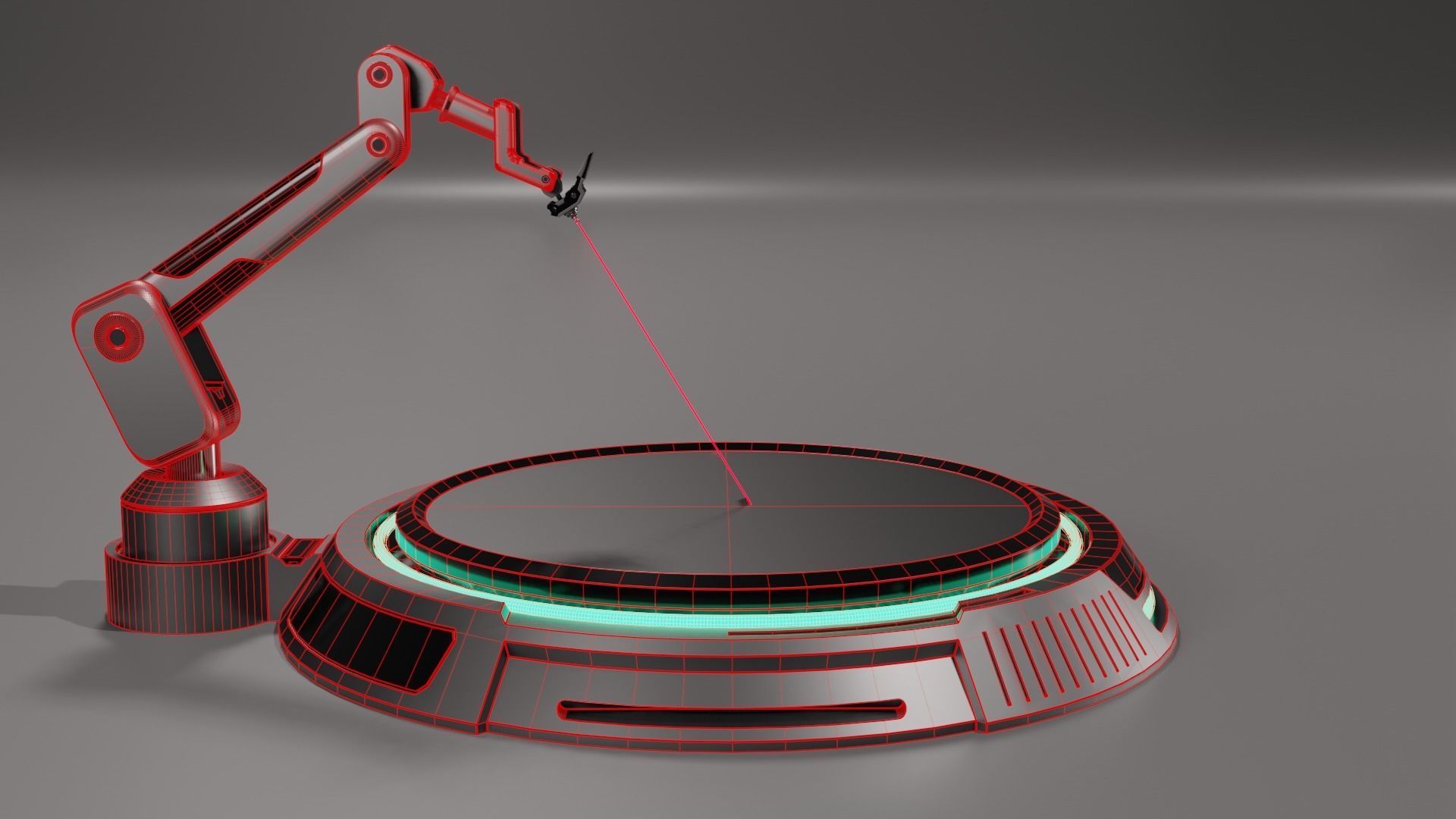 Sci-fi Laser Cutter 3D model_7
