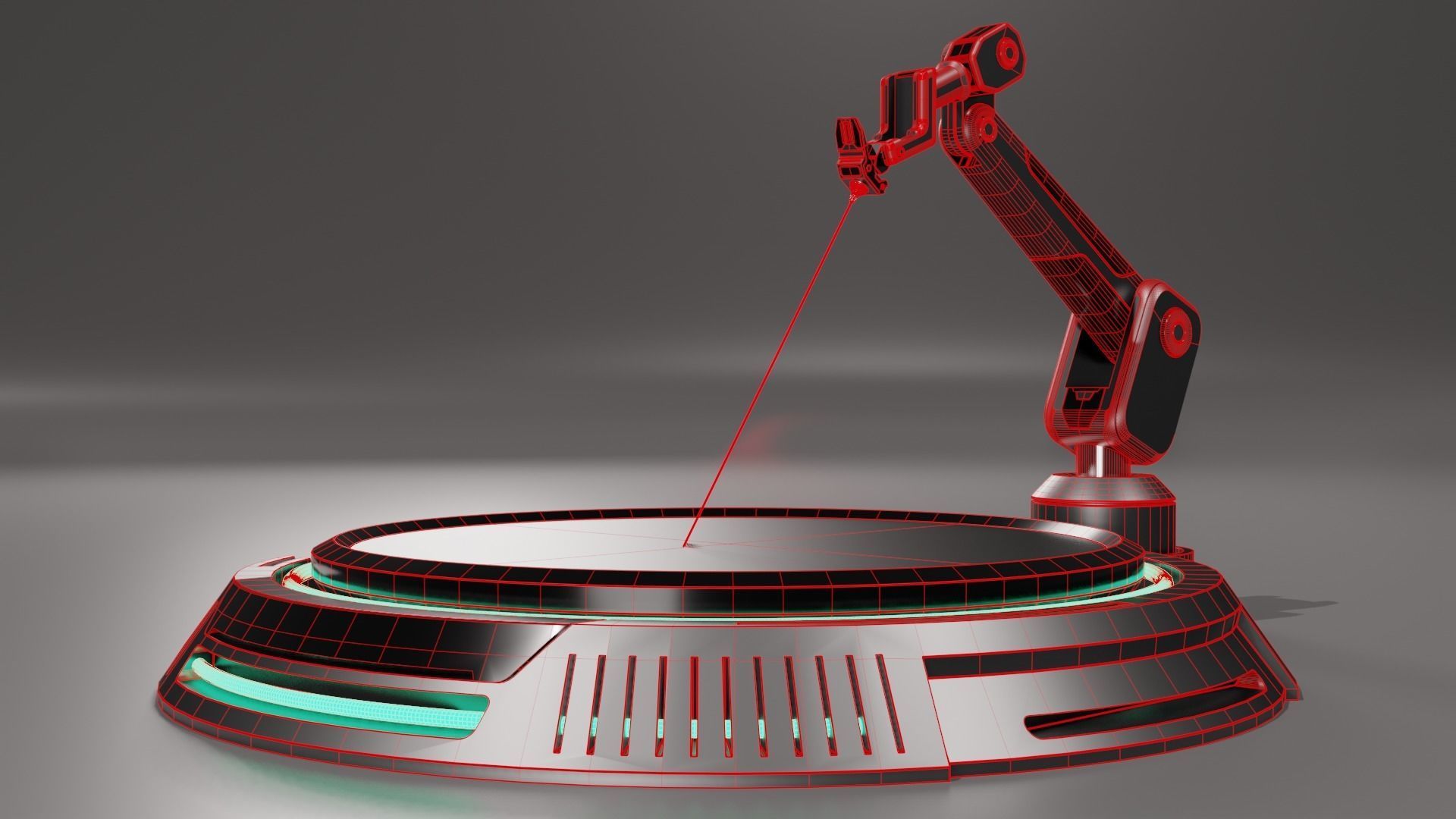 Sci-fi Laser Cutter 3D model_9