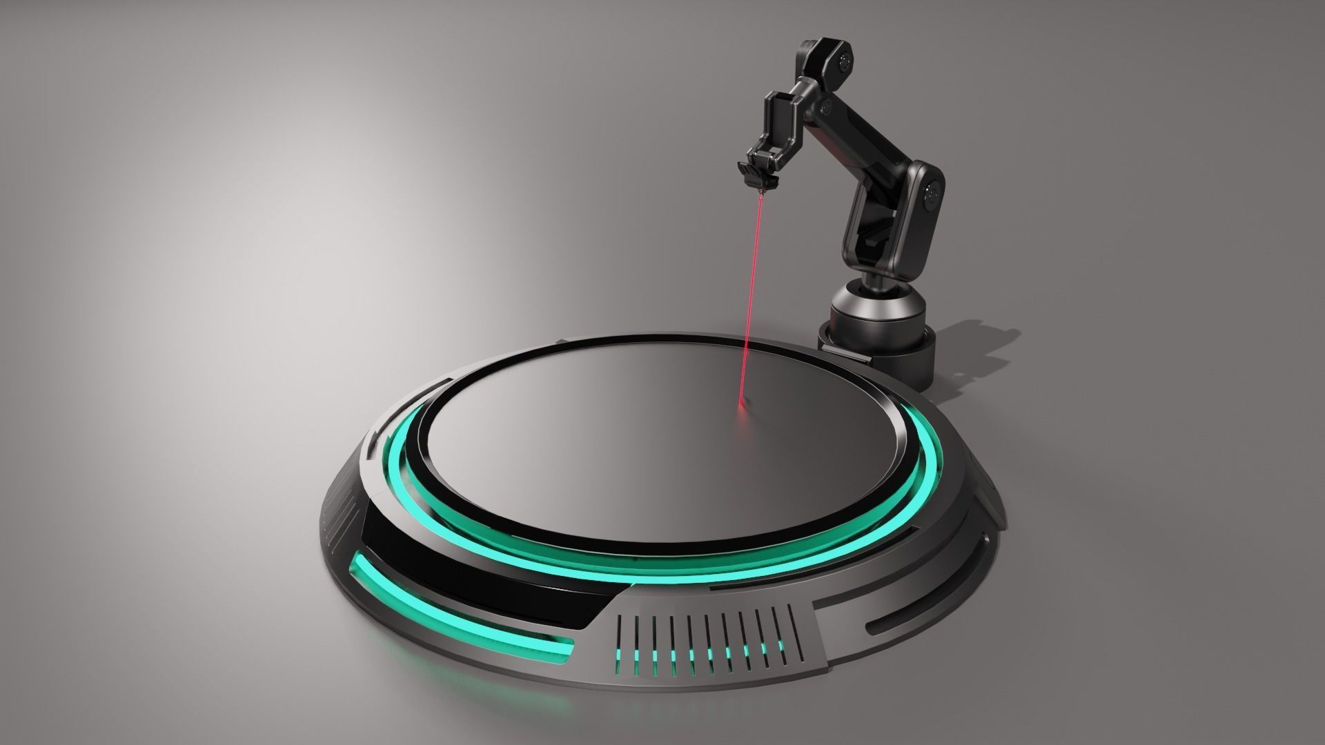 Sci-fi Laser Cutter 3D model_2