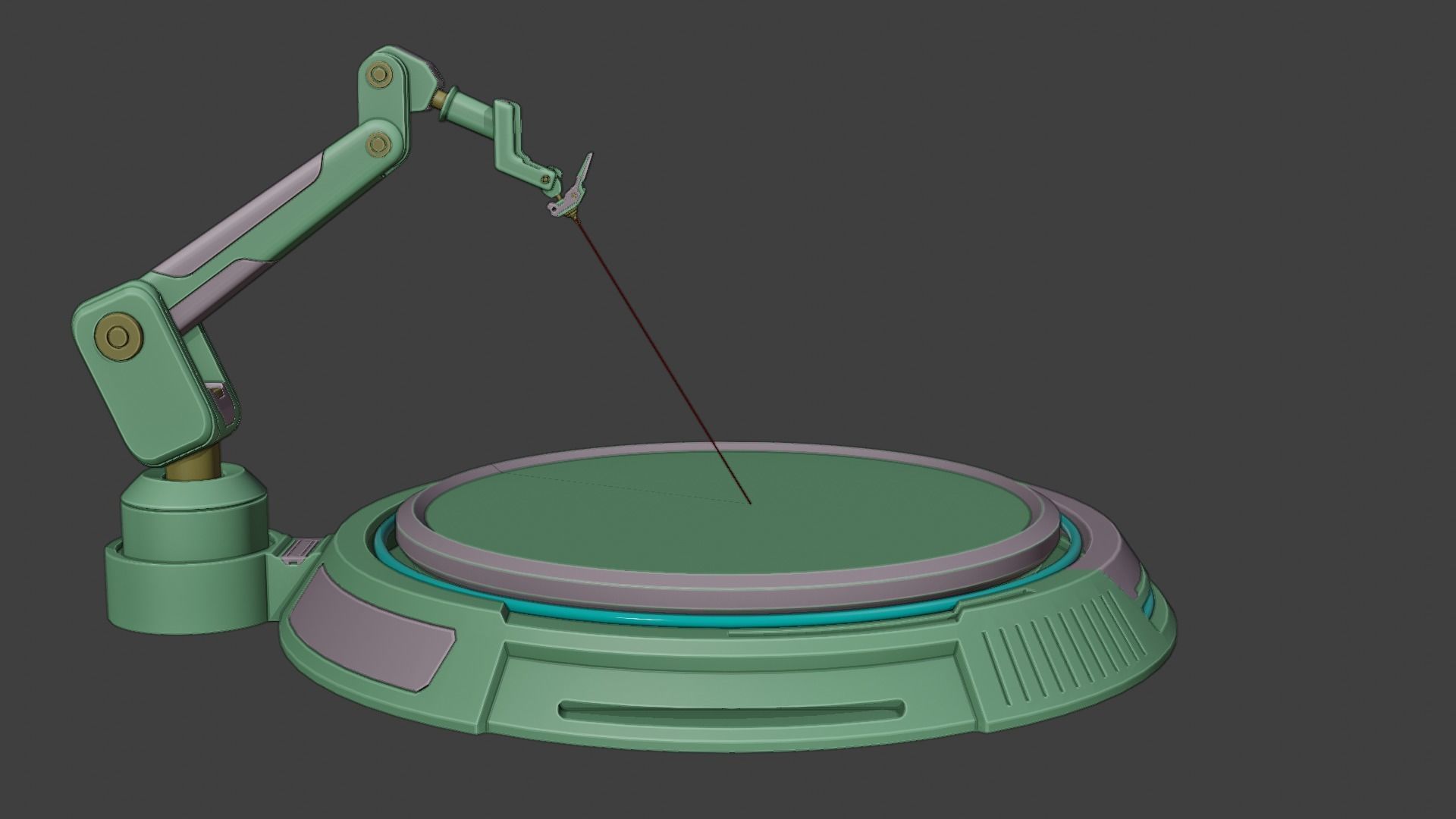 Sci-fi Laser Cutter 3D model_4