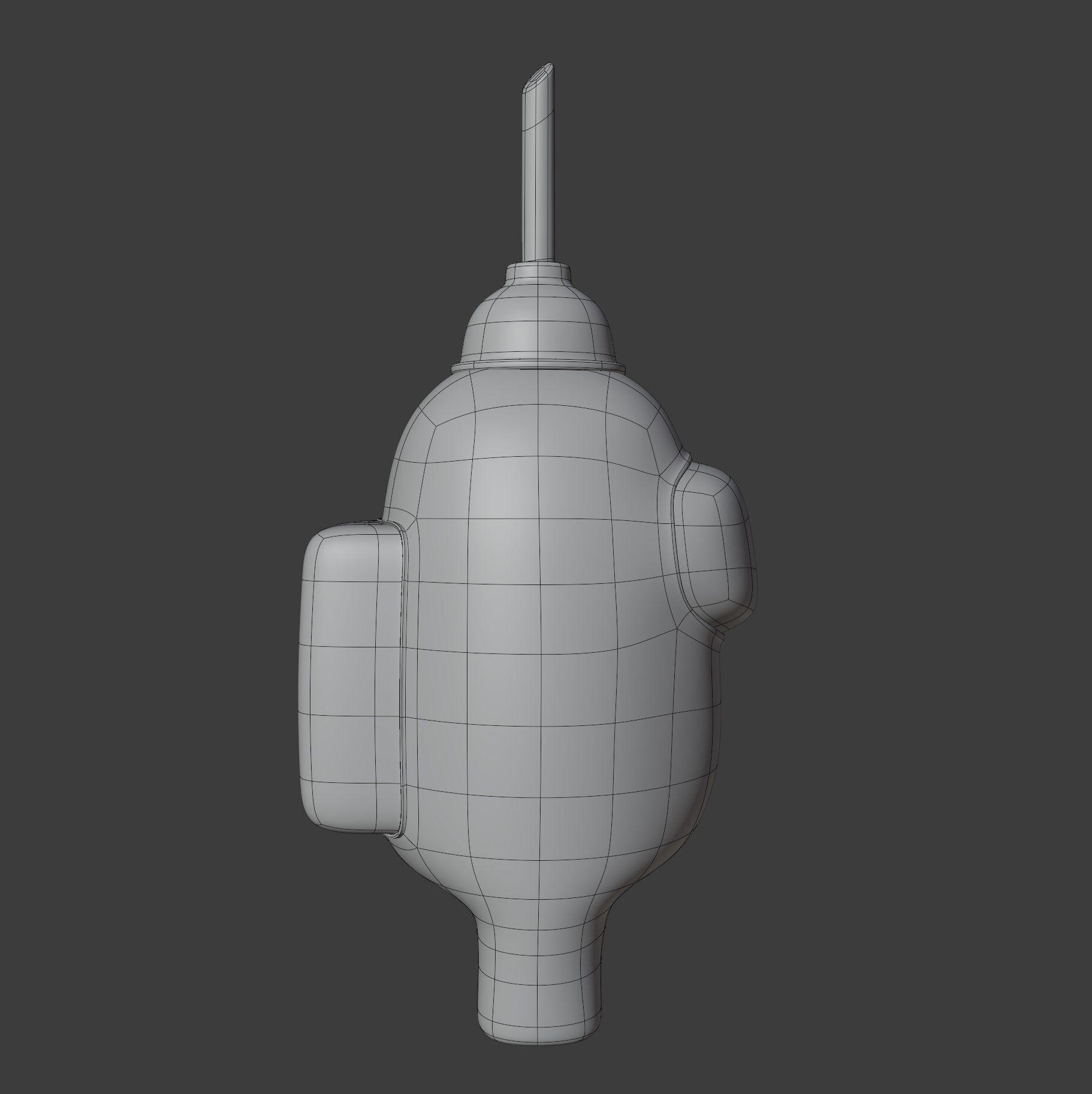 Among Us Plunger Character 3D model_15