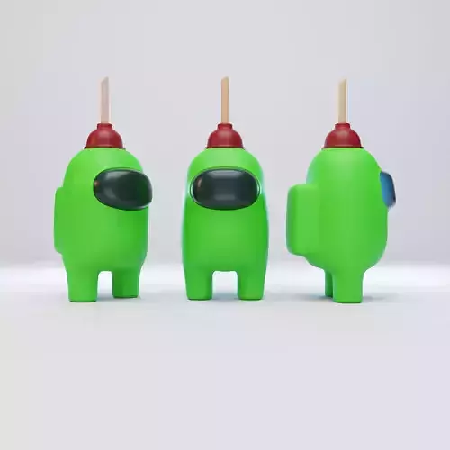 Among Us Plunger Character 3D model