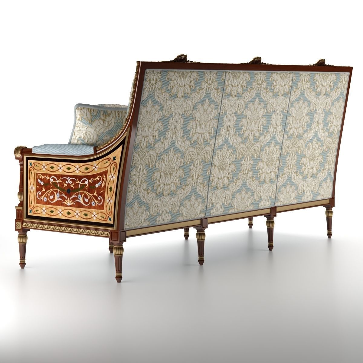 SOFA DIVANO RIGIDO  3D model_1