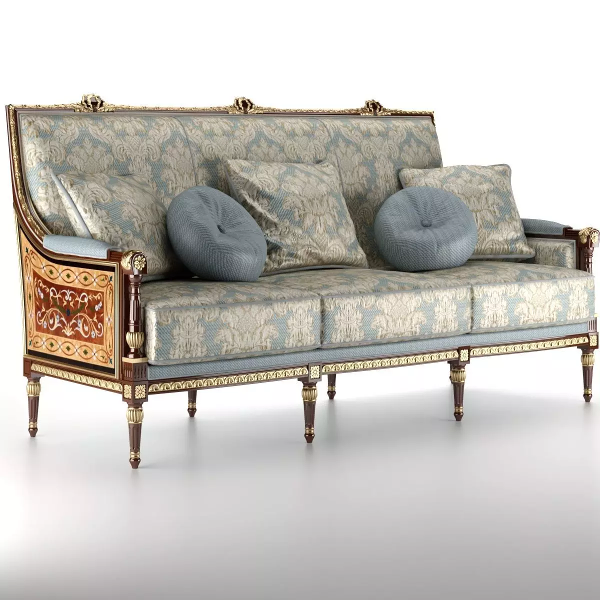 SOFA DIVANO RIGIDO  3D model_0