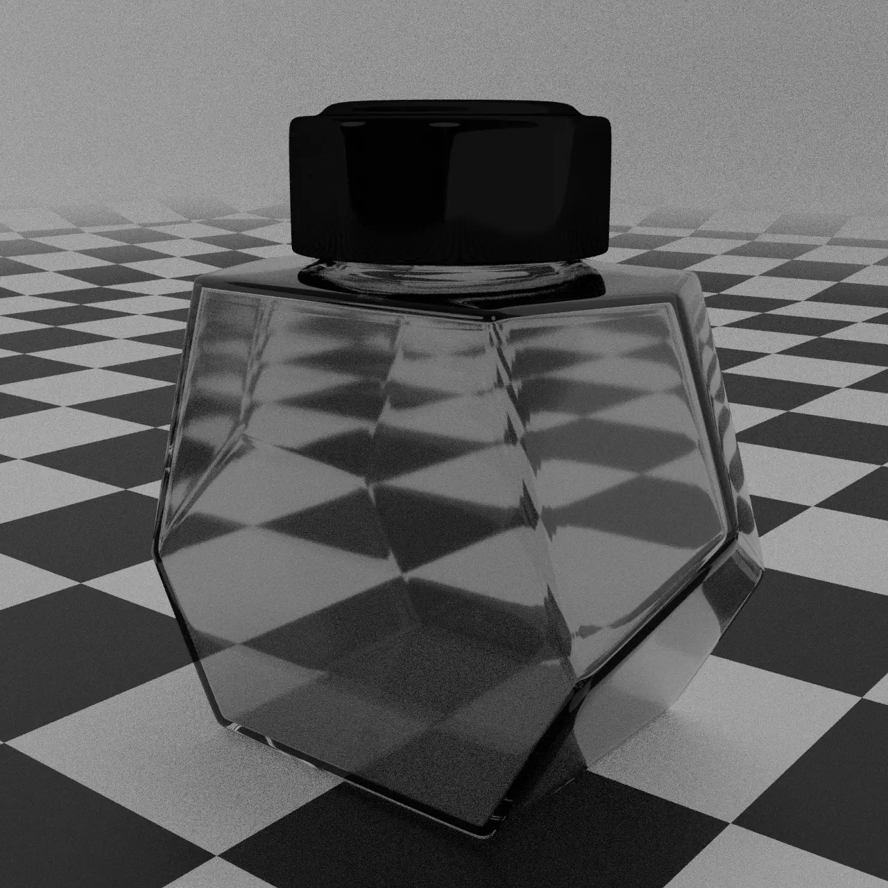 Bottle for atrament 3D model_0