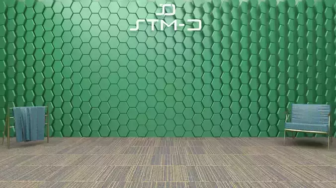 STM-D hexagon wall parametric model 140