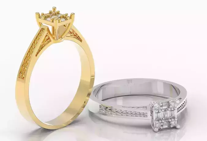 M1299002 Baguette ring