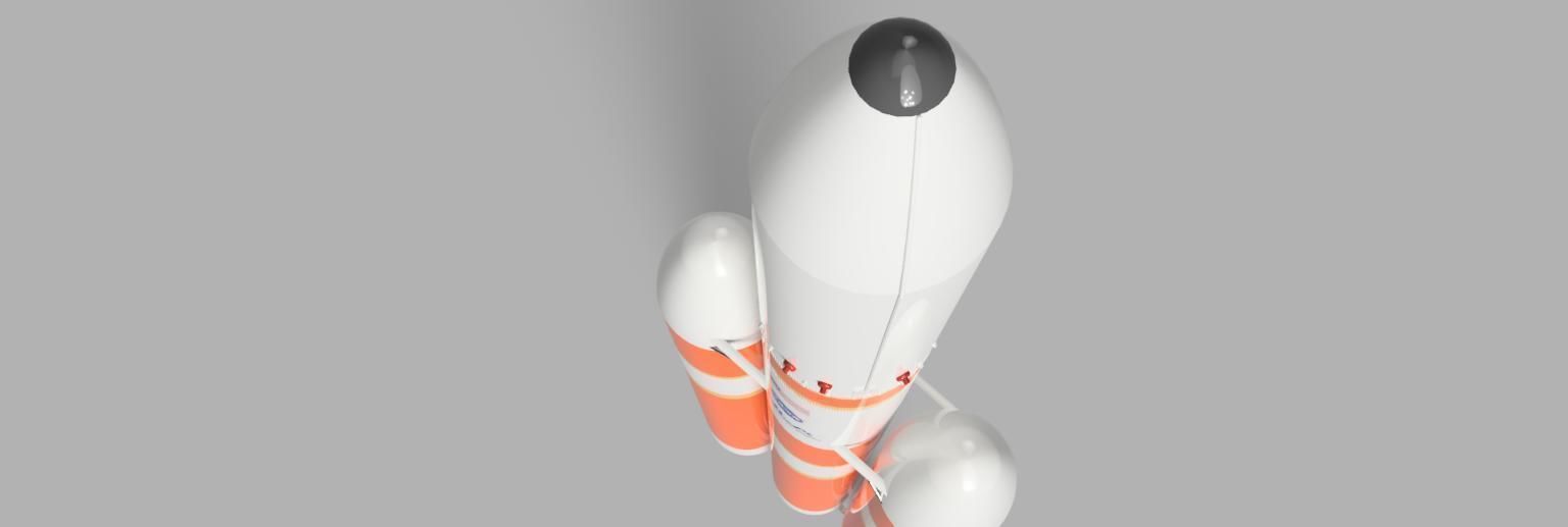 Delta 4 heavy rocket model Free 3D model_6