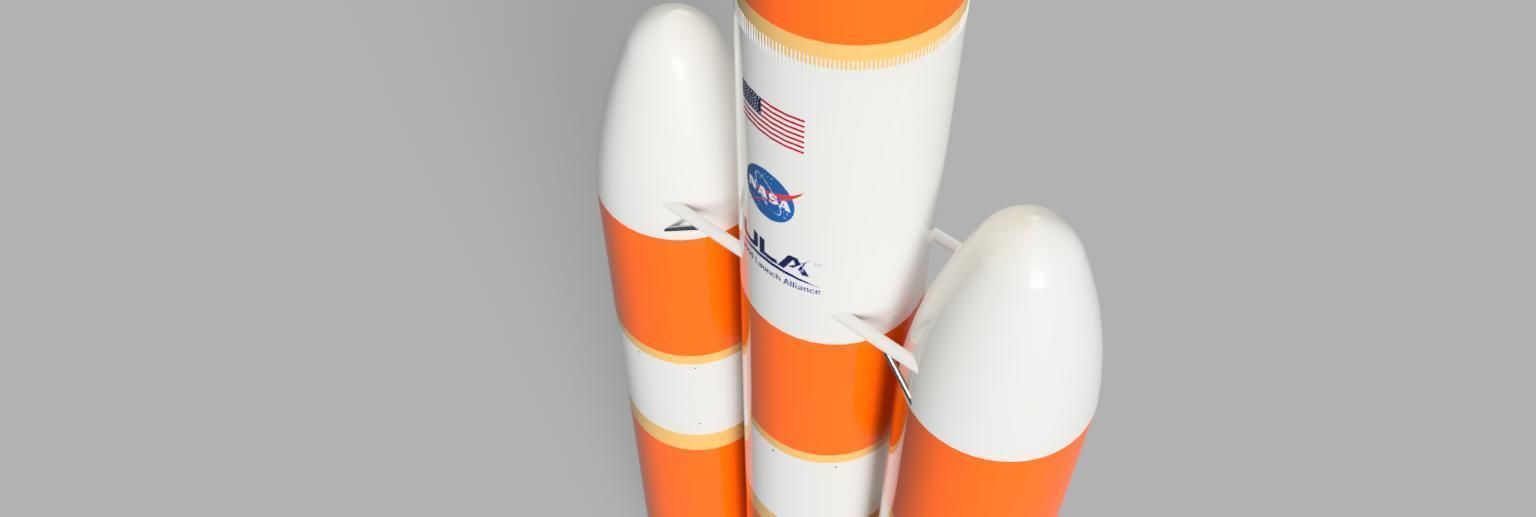Delta 4 heavy rocket model Free 3D model_2