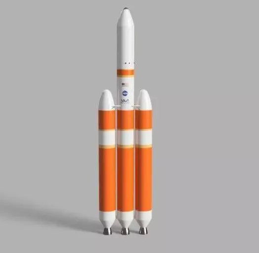 Delta 4 heavy rocket model Free 3D model_0