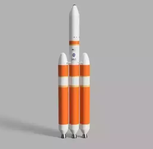Delta 4 heavy rocket model