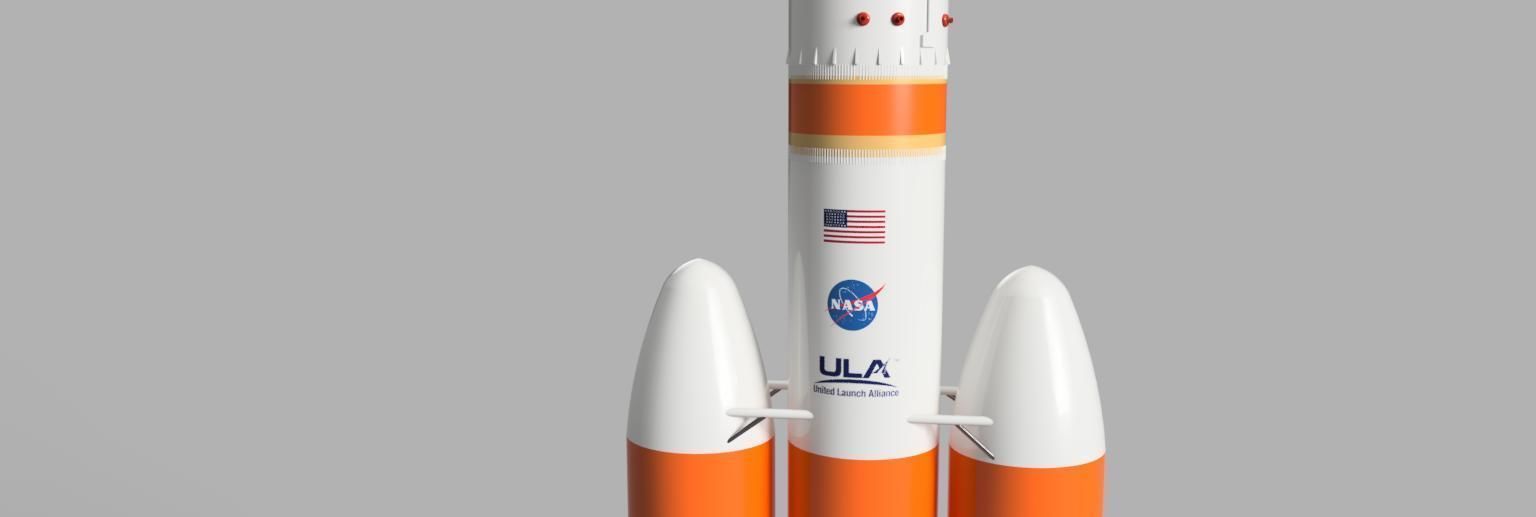 Delta 4 heavy rocket model Free 3D model_5