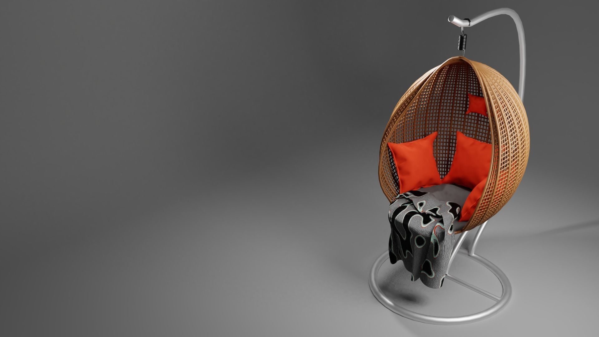 swing chair 3D model_2
