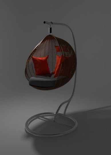 swing chair 3D model_1
