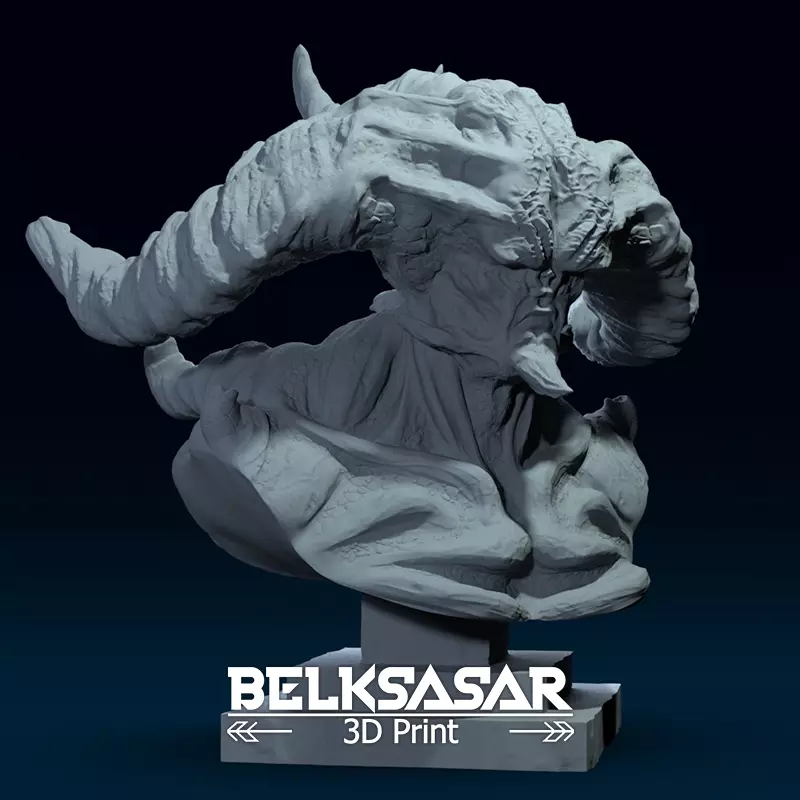 Bust of Demon 3D print model