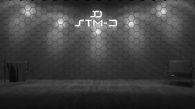 STM-D hexagon wall parametric model 160