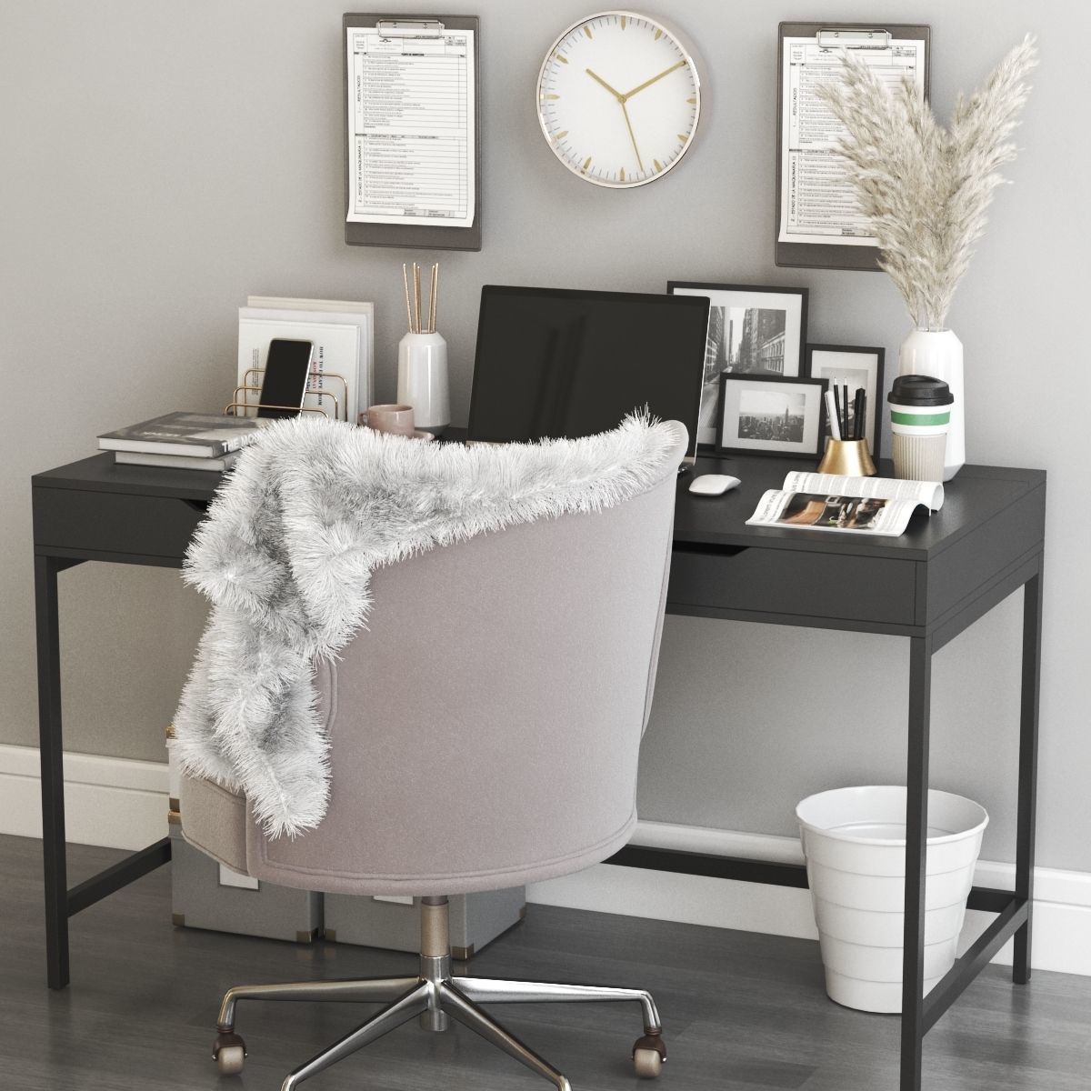 Office workplace 49 3D model_4