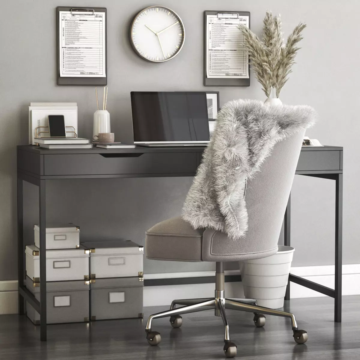 Office workplace 49 3D model_0